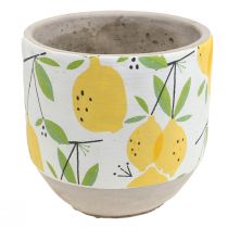 Planterkruka keramik citron dekorativ blomkruka sommar H17cm