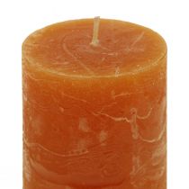 Artikel Pelarljus mörkorange enfärgade Sunset 50x100mm 4 st