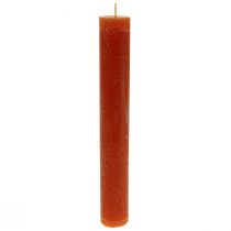 Artikel Koniska ljus färgade bruna ljus 34×240mm 4st