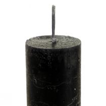 Artikel Koniska ljus färgade svarta ljus 34×240mm 4 st
