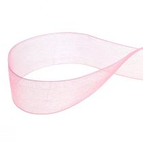 Artikel Organzaband presentband rosa band kantkant 25mm 50m