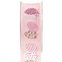 Artikel Presentband påsk dekorationsband påskägg rosa 40mm 20m