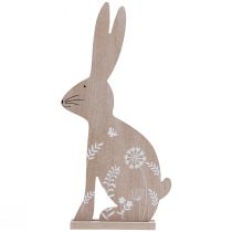 Artikel Påskhare Påskdekoration trä dekorativ kanin sittande 20×40cm