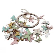 Artikel Vindklocka dekoration fjärilar fönsterdekoration trä Ø15cm 55cm