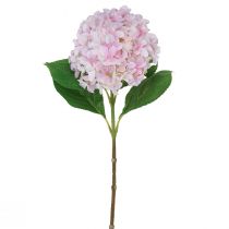 Artikel Hortensia konstgjord ljusrosa konstgjord blomma rosa Ø15,5cm 45cm