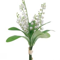 Artikel Dekorativa liljekonvalj konstgjorda blommor vita vår 31cm 3st