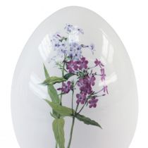 Artikel Keramiska påskägg dekoration med blomdekor 12cm 3st