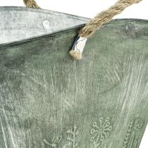 Artikel Blomkruka med handtag påse metalljute 24,5×17×15,5cm