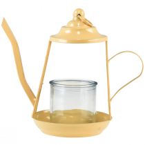 Artikel Värmeljushållare glaslykta tekanna orange Ø13cm 22cm