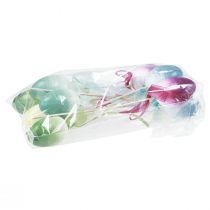 Artikel Blomplugg påskägg plastägg färgade 4×5,5cm 10 st