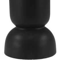 Artikel Keramikvas Svart Modern Oval Form Ø11cm H25,5cm