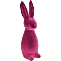Artikel Flockad kanin påskhare-dekoration – 2:a valet – Violett 15×15,5×47 cm
