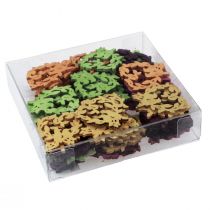 Artikel Scatter dekoration fågel trä hjärta bord dekoration färg 3,5/1,5cm 72 st