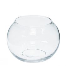 Kulvas glas blomvas rund glas dekoration H10cm Ø11cm