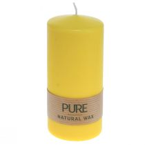 Artikel Pelarljus Gul Citron Wenzel Ljus PURE Ljus 130×60mm