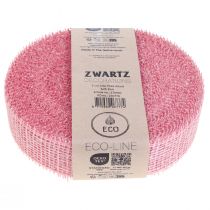 Artikel Jutetejp, nättejp, bordstejp, dekortejp, jute, ljusrosa, 5 cm, 40 m