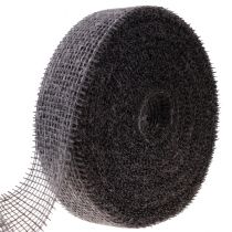 Juteband nät band deco band jute brun taupe 5cm 40m