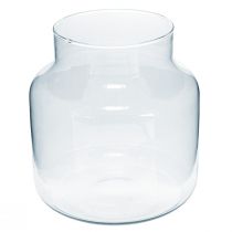 Artikel Glasvas Rund Blomstervas Stor 100% Återvunnet Glas H20 Ø17cm