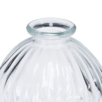Artikel Liten glasvas kulvas vas vas klara spår Ø8,5cm H8cm