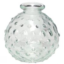 Artikel Liten glasvas kulvas vas klar Ø8,5cm H8cm