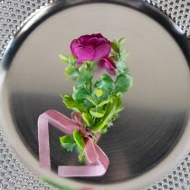 Artikel Bröllopsnålar transparenta/silverfärgade 5 cm 50 st