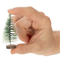 Artikel Konstgjorda minijulgranar som bordsdekorationer till jul, snötäckta, 6 cm, 12 stycken