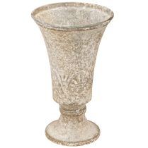 Artikel Antik metallkalk, dekorativ bägare, vintagevas, Ø11 cm, H17,5 cm