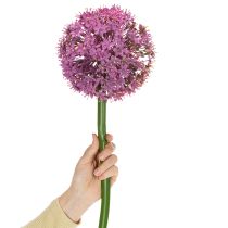 Artikel Konstgjord Alliumblomma, prydnadslök, elegant rumsdekoration, 90 cm