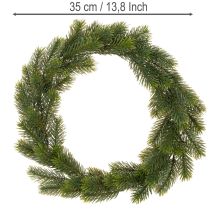 Artikel Konstgjord grangrön krans för dörrdekoration, 35 cm