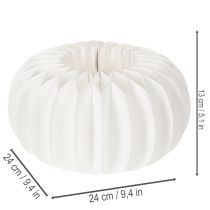 Artikel Runda pumpor av honungskakapapper, stora för torkade blommor och höstdekorationer, 24 cm, 4 st