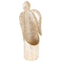 Artikel Ljusstake ängelfigur guld festlig dekoration 27cm