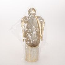 Artikel Ljusstake ängelfigur guld festlig dekoration 27cm