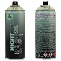 Fluorescerande färgsprayburk Nightglow Green 400ml