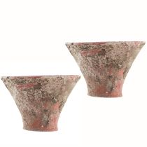 Artikel Hartskruka Lerkruka Växtkruka Terrakotta Vintage H7cm 2st