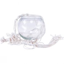 Artikel Makrame hängande korg glas dekorativ vas rund Ø13,5cm