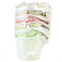 Artikel Hink med handtag plantering pastell metall Ø10cm H8cm 10 st