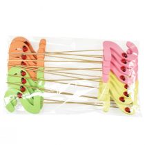 Artikel Nummerpluggar födelsedag 2 blompluggar trä 27,5cm 16 st