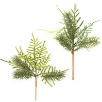 Artikel Konstgjord grangren för festlig dekoration, 22 cm, 2 stycken