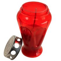 Artikel Gravljus röda droppar sorgeljus Ø9cm H17cm 4 st