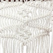 Artikel Vägghängande macrame boho väggdekoration kräm 18,5×48cm