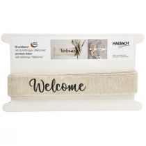 Artikel "Välkommen" band dörr dekoration dekorativt band för dörr krans 30mm 7m