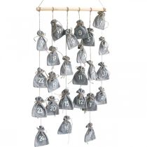 Artikel Adventskalender att fylla Adventsdekorationspåse H110cm