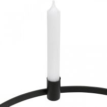Artikel Ljusring stång ljus ljusstake metall svart Ø35cm