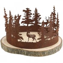 Deer Deco Forest Patina Deco Tree Bark Natural Ø25-27cm