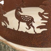 Deer Deco Forest Patina Deco Tree Bark Natural Ø25-27cm
