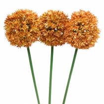 Artikel Prydnadslök Allium konstgjord orange 70cm 3st