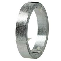Aluminiumband platt tråd silver matt 20mm 5m