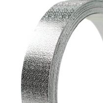 Aluminiumband platt tråd silver matt 20mm 5m