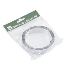 Artikel Plattband av aluminiumtråd, matt silver, 20 mm x 5 m - dekorativt band, pyssel, gör-det-själv