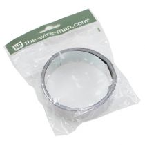 Artikel Aluminiumtråd, silver, 30mm x 3m - blomstertråd, dekorativ tråd, hobbytråd, aluminiumtråd, böjbar tråd